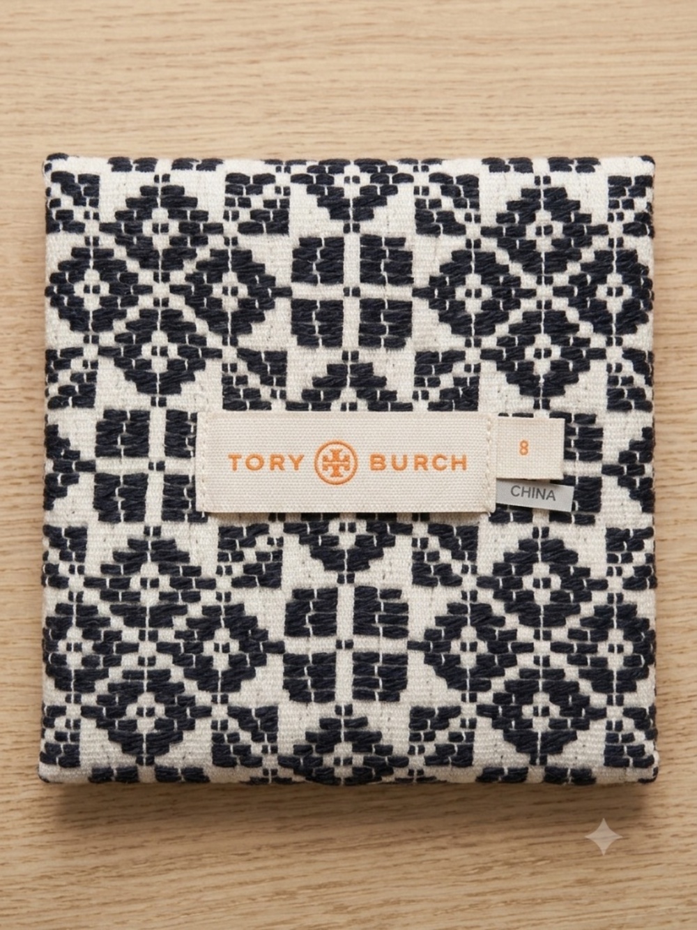 Tory Burch Black & White Geometric Jacquard Sleeveless A-Line Dress - Size 8 - Picture 2 of 2